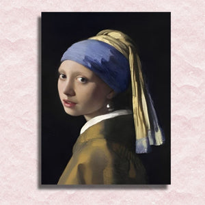 Mädchen mit Perlenohrring - J. Vermeer Canvas - Malen-nach-Zahlen-Shop
