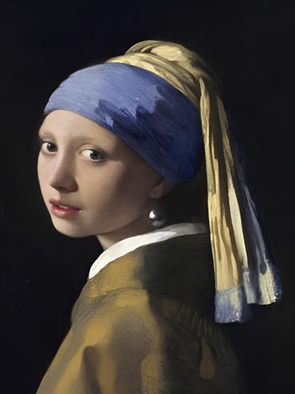 Meisje met de parel - J. Vermeer - Schilderen op nummer shop