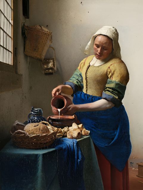 Vermeer - The Milkmaid - Painting by numbers shop