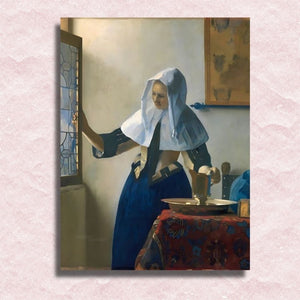 Vermeer - Leinwand Frau mit Wasserkrug - Malen-nach-Zahlen-Shop