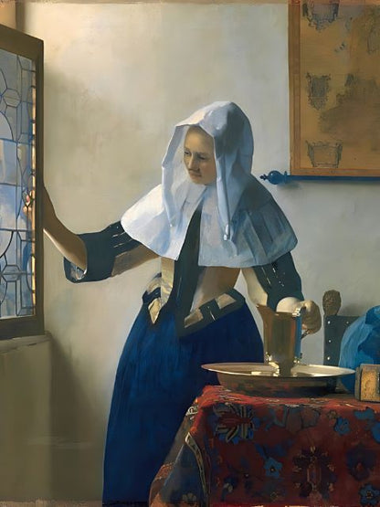 Vermeer - Frau mit Wasserkrug - Malen-nach-Zahlen-Shop