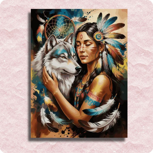 Wild Spirit Rising Canvas - Paint by numbers