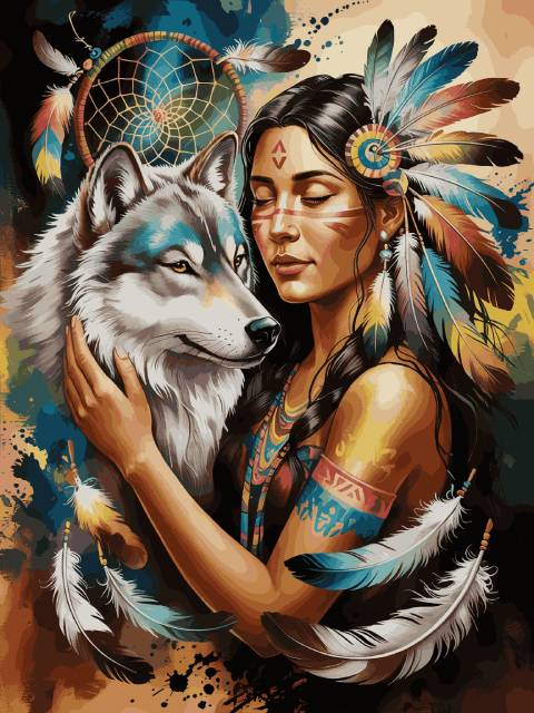 Wild Spirit Rising - Paint by numbers