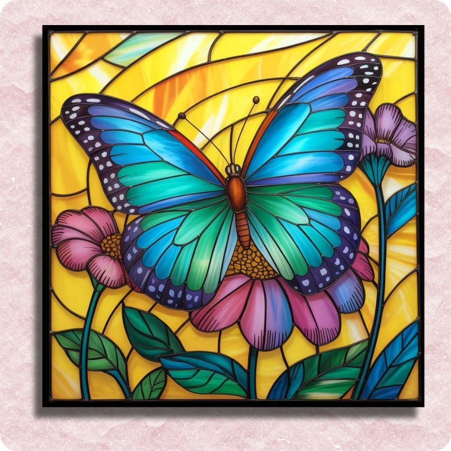 Wings Over Wildflowers Canvas - Paint by numbers