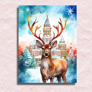Winter Majesteit Canvas - Schilderij op nummer winkel
