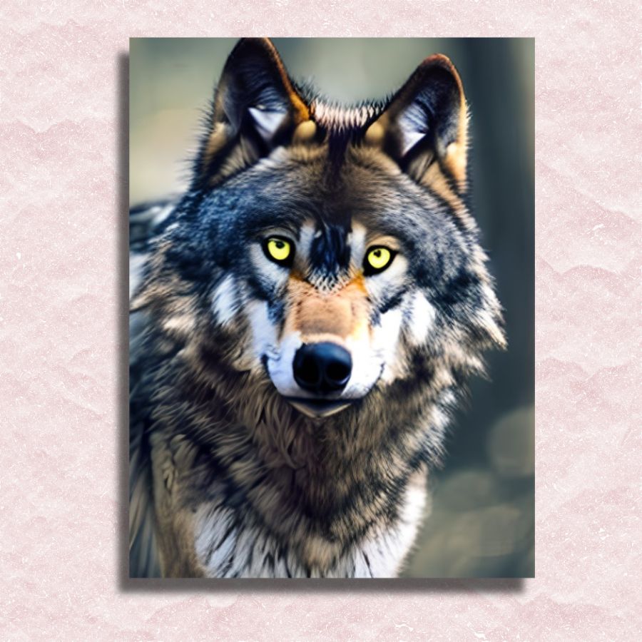 Wolf der König des Waldes Leinwand - Malen-nach-Zahlen-Shop