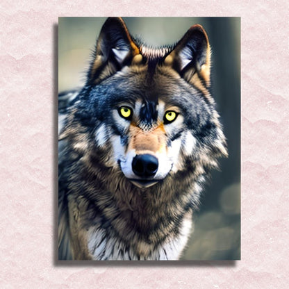 Wolf der König des Waldes Leinwand - Malen-nach-Zahlen-Shop