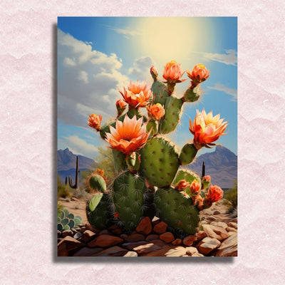 Wonderful Cactuses Canvas - Paint by numbers