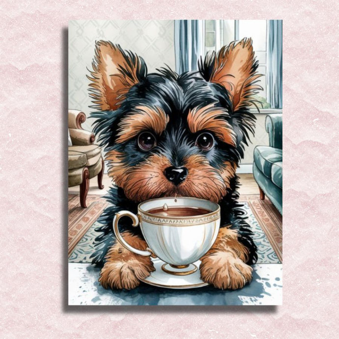 Yorkie Canvas - Paint by numbers