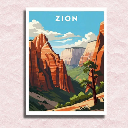 Zion National park - Paint by numbers