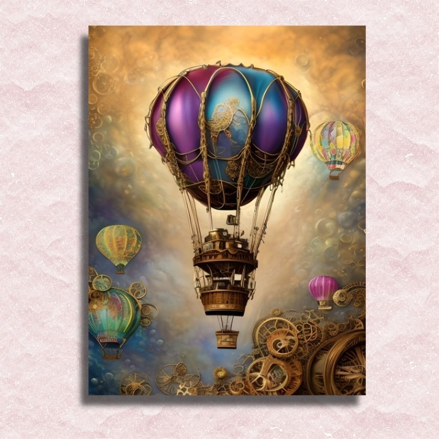 Eine Ballon-Fantasie von Jules Verne Leinwand – Malen-nach-Zahlen-Shop
