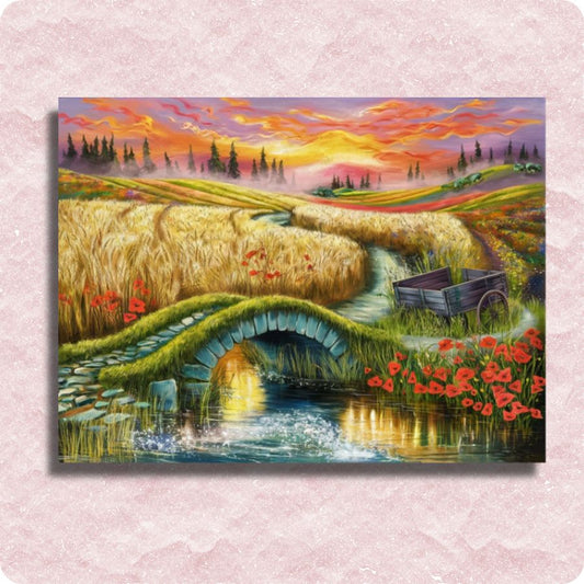 A Bridge into the Far Canvas - Paint by numbers