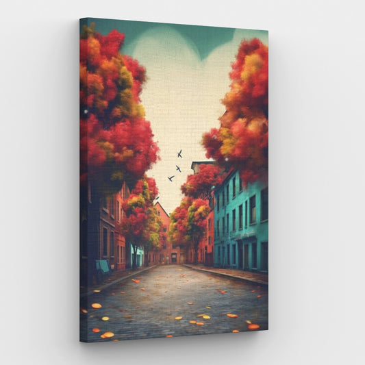 Abandoned Street Canvas - Painting by numbers shop