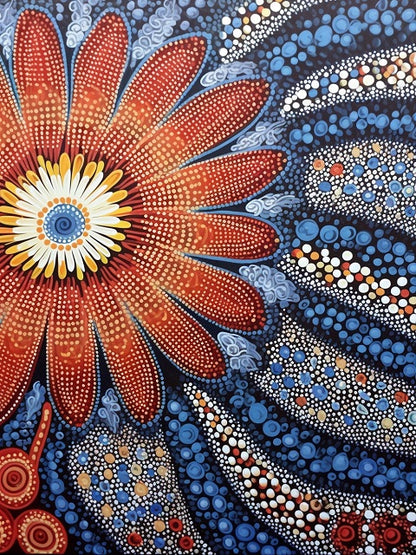 Aboriginal Art Flower – Malen-nach-Zahlen-Shop