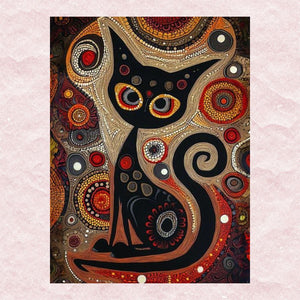 Aboriginal Cat Canvas - Paint by numbers