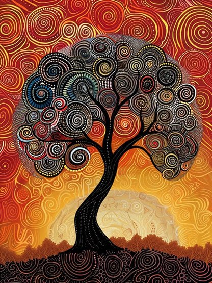 Aboriginal Tree of Life - Paint by numbers