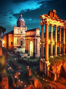 Oude Rome schilderen op nummer