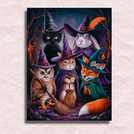 Animal Witches Canvas - Painting by numbers shop