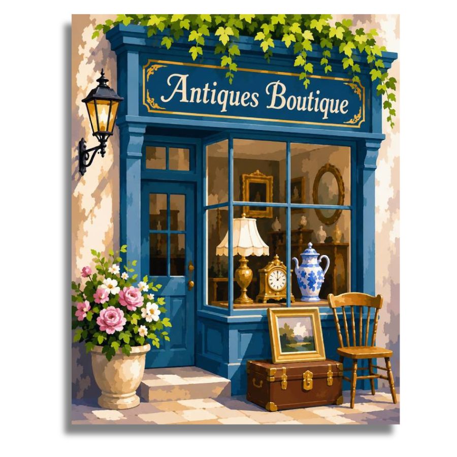 Antiques Boutique Canvas - Paint by numbers
