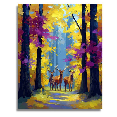 Autumn Forest Path - Paint by numbers