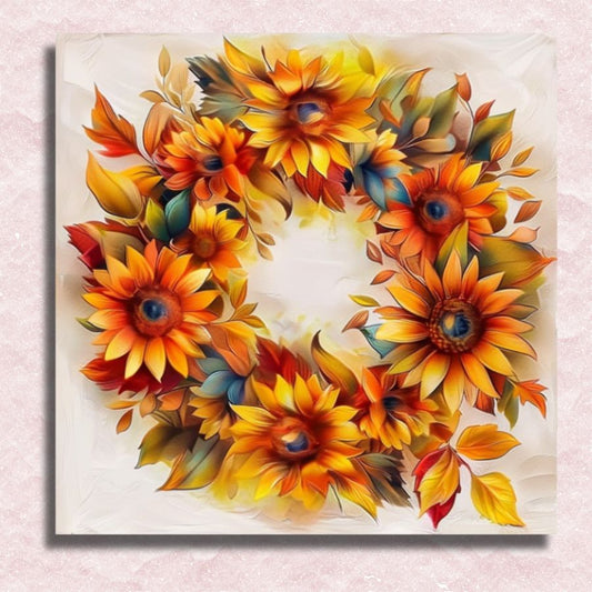 Autumn Wreath Canvas - Paint by numbers