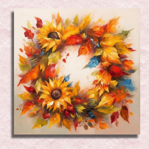 Autumn Wreath Canvas - Paint by numbers