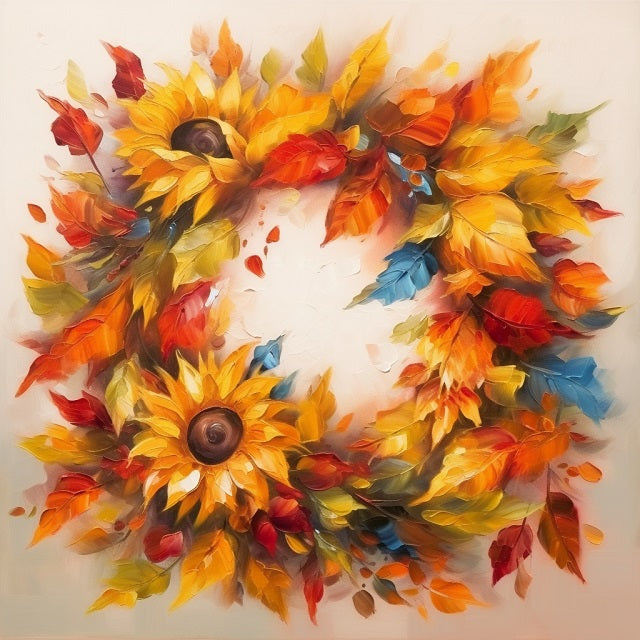 Autumn Wreath - Paint by numbers
