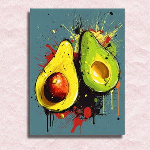 Avocado Canvas - Schilderij op nummerwinkel