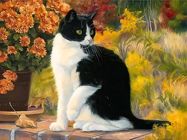 Beautiful Cat - Painting by numbers shop