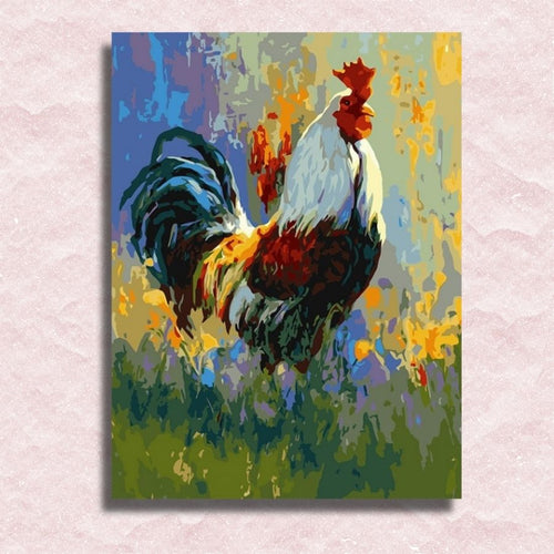 Beautiful Rooster - Painting by numbers shop