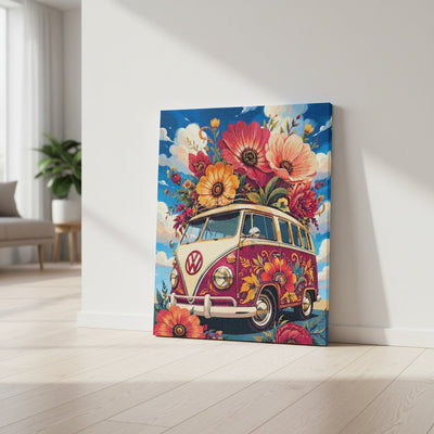 Blossoming Bus Lifestyle Paint by numbers