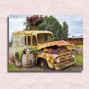 Blossoming Car Canvas - Paint by numbers