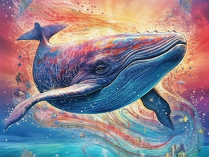 Blue Whale - Paint by numbers