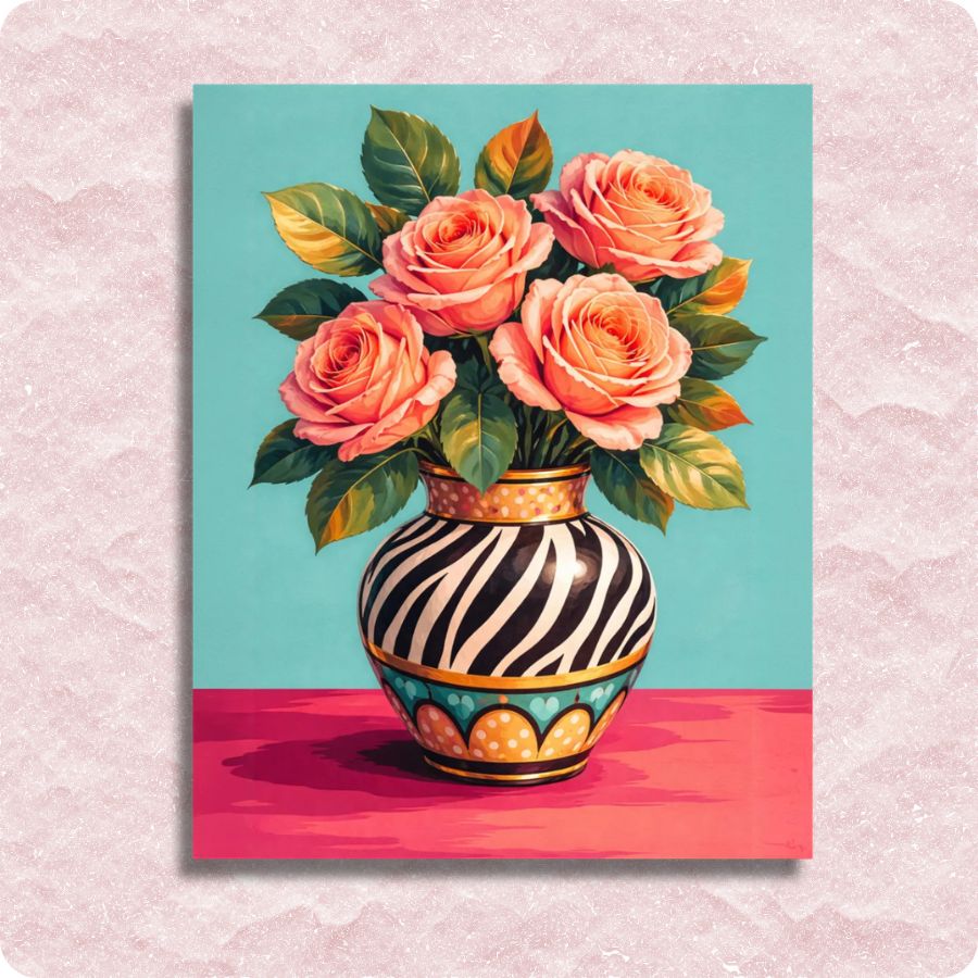 Blush Roses Beauty - Paint by numbers