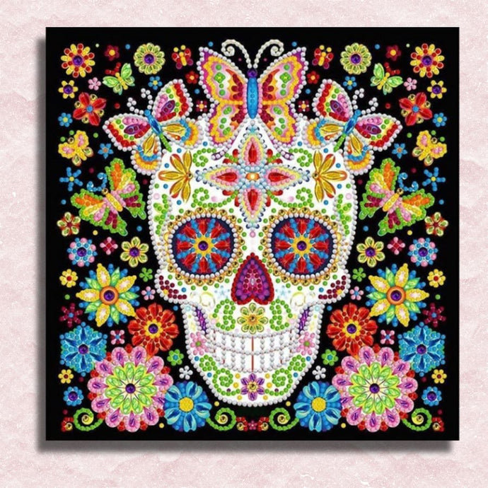 Boho Skull Canvas - Paint by numbers