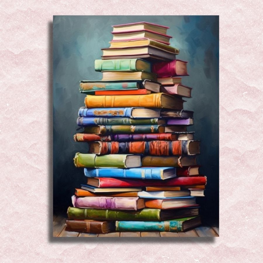 Books to Read Canvas - Paint by numbers