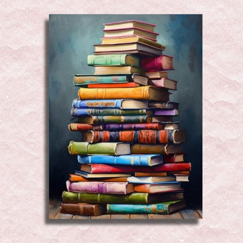Books to Read Paint by numbers canvas