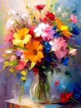 Laden Sie das Bild in den Galerie-Viewer, Bright Color Flowers Paint by Numbers
