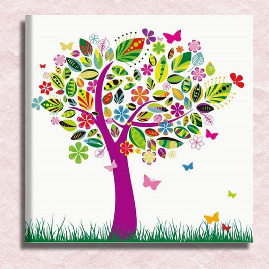 Butterfly Tree Canvas - Painting by numbers shop