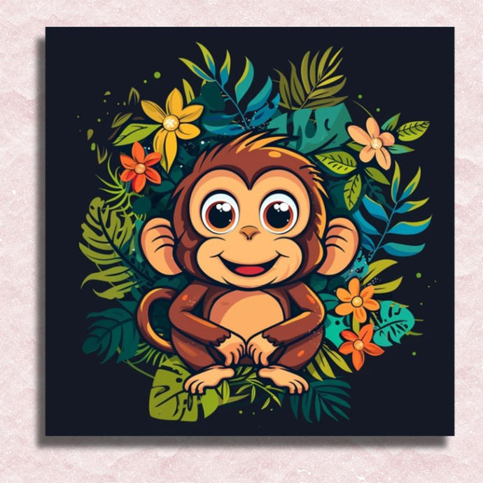 Cheeky Monkey Canvas - Painting by numbers shop