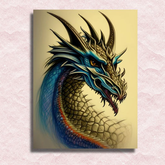 Chromatic Wyrm Canvas - Painting by numbers shop