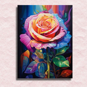 Colorful Rose Canvas - Painting by numbers shop