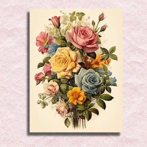 Colorful Roses Canvas - Painting by numbers shop