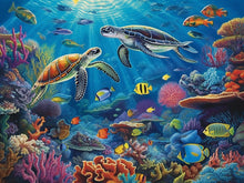 Laad de afbeelding in de Gallery-viewer, Colourful Sea Paint op nummer