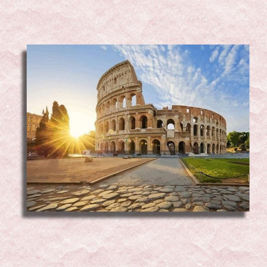 Colosseum in Rome Canvas - Schilderij op nummerwinkel