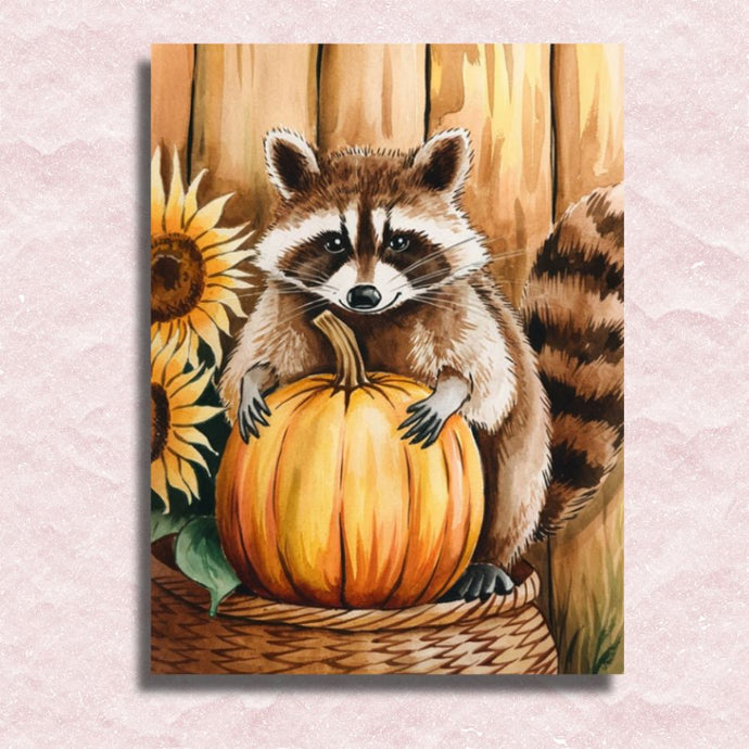 Cute Raccoon Canvas - Paint by numbers