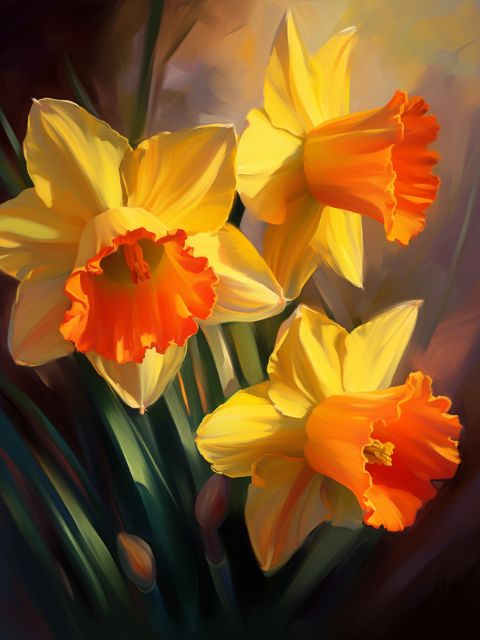 Daffodils - Painting by numbers shop