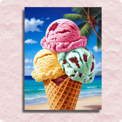 Delicious Ice Cream Canvas - Paint by numbers