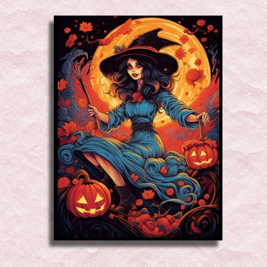 Diabolical Witch Canvas - Painting by numbers shop