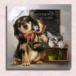 Dog Chef Canvas - Paint by numbers